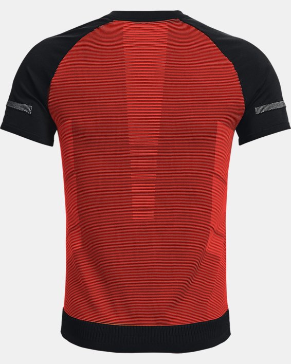 Men's UA IntelliKnit ¼ Zip Short Sleeve, Black, pdpMainDesktop image number 9